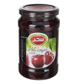 کمپوت گیلاس شیشه 660گرم سحر