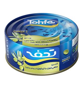 کنسرو تن ماهی 170گرم در روغن زیتون تحفه