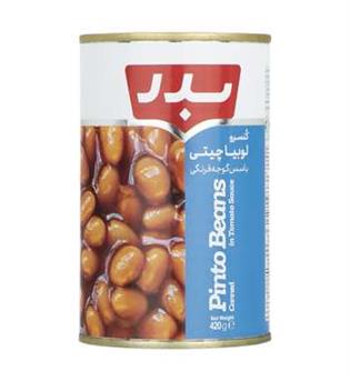 کنسرو خوراک لوبیا 500 گرمی بدر