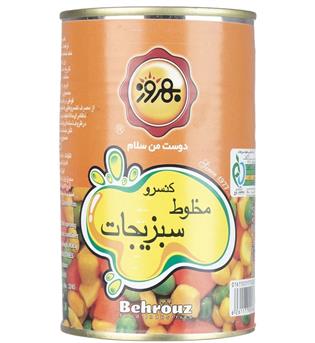 کنسرو مخلوط سبزیجات 420 گرمی  بهروز