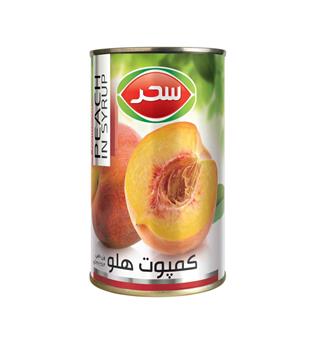 کمپوت هلو قوطی 420 قوطی سحر