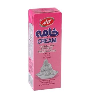 خامه پاکتی 200میلی لیتر کاله