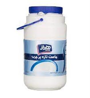 ماست دبه پر چرب 2200گرمی هراز