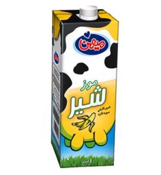 شیر موز یک لیتری اسکوئر میهن