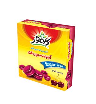 آبنبات بدون قند آلبالویی کامور