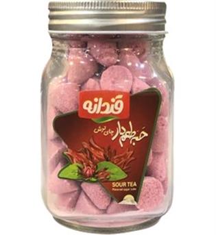 قندانه قند با طعم چای ترش230گرمی شیشه