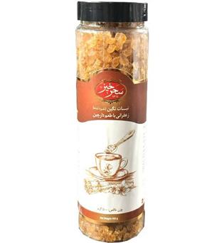 نبات نگین زعفران و دارچین 500گرمی سحرخیز