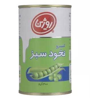 کنسرو قوطی نخود فرنگی 420گرمی روژین