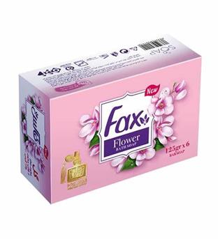 صابون حمام 125 گرمی گل فاکس 6 عددی