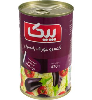 کنسرو خوراک بادمجان 420 گرمی پیک