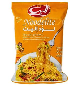 نودل با طعم قارچ و پنیر الیت