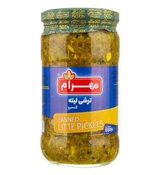 ترشی مخلوط لیته 660 گرمی مهرام