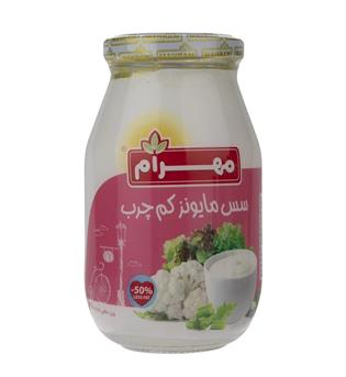سس مایونز کم چرب 460 گرم شیشه مهرام