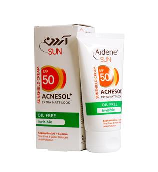کرم ضدآفتاب بدون رنگ SPF50آردن