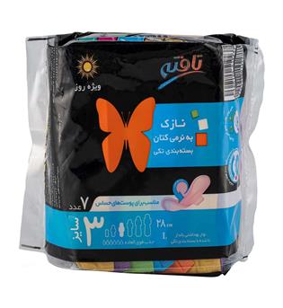 نوار ویژه روز نازک کتانی تافته (پروانه نارنجی)