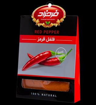 فرحزاد فلفل قرمز مقوایی 50 گرمی