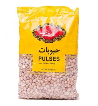 لوبیا چیتی 900گرمی زرد گلستان