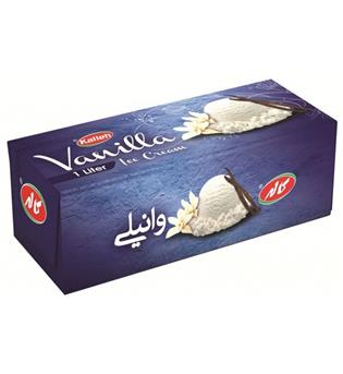 بستنی پاکتی یک لیتری طعم وانیلی کاله
