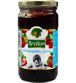 مربا توت فرنگی 800گرمی باز