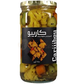 ترشی موسیر 680گرمی کاریبو