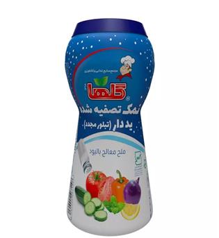 نمک تصفیه کریستاله یددار 500 گرمی گلها