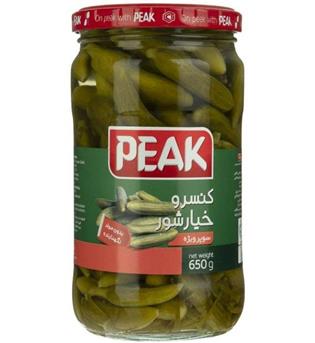 خیار شور سوپر ویژه 650گرمی پیک