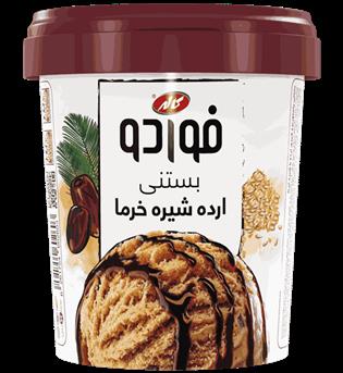 بستنی لیوانی ارده شیره خرما کاله