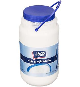 ماست دبه پر چرب 2200گرمی هراز