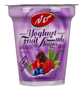 ماست میوه ای آلوورا با میوه های جنگلی کاله