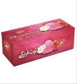 بستنی پاکتی یک لیتری طعم توت فرنگی کاله