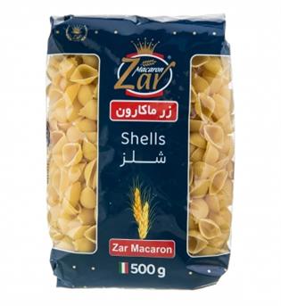 ماکارونی فرمی شلز 500 گرمی زر