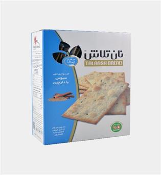 نان سوخاری سبوس دار و سبوس دارچین 400گرمی دکتر تلاش