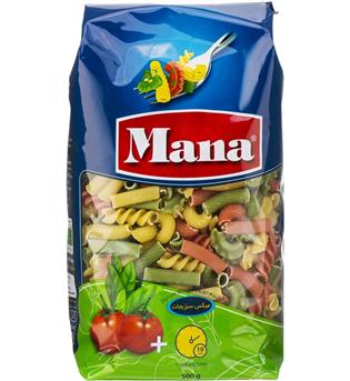 ماکارونی میکس سبزیجات500 گرمی مانا