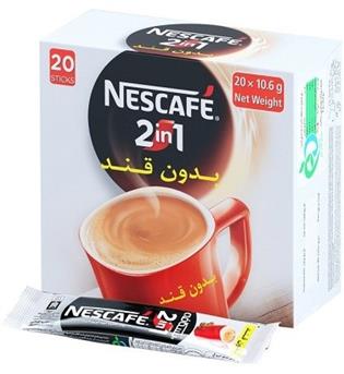 نسکافه بدون قند 2-1 20 عددی نستله 