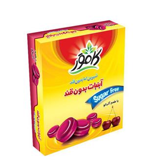 آبنبات بدون قند آلبالویی کامور