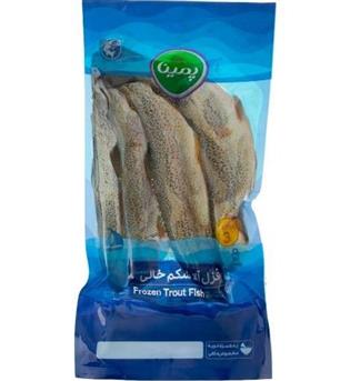ماهی قزل شکم خالی بدون آبشش منجمد پمینا