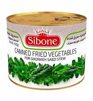 کنسرو سبزی سرخ شده 800گرمی سیبون