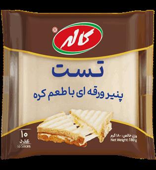 پنیر ورقه ای تست کره ای تاپینگ کاله