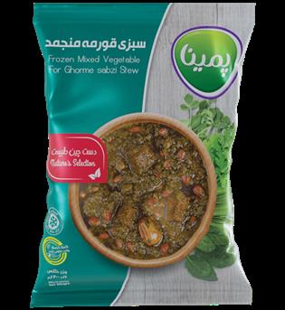 سبزی قورمه 350گرمی پمینا(کاله)