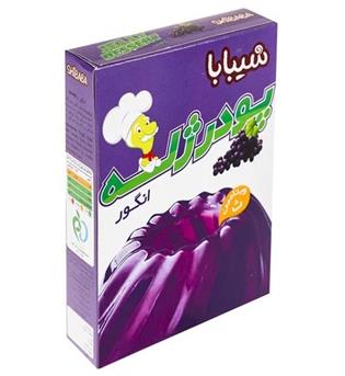 پودر ژله انگور100گرمی شیبابا
