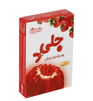 پودر ژله توت فرنگی دراژه