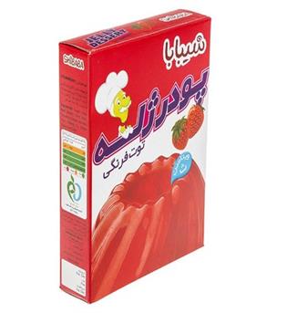 پودر ژله توت فرنگی100گرمی شیبابا