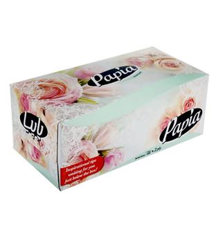 دستمال کاغذی 150برگ دولایه طرح ویژه پاپیا 
