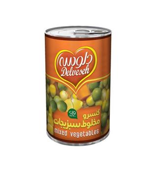 کنسرو مخلوط سبزیجات دلوسه