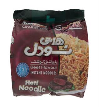 هاتی نودل77گرمی با طعم گوشت5عددی