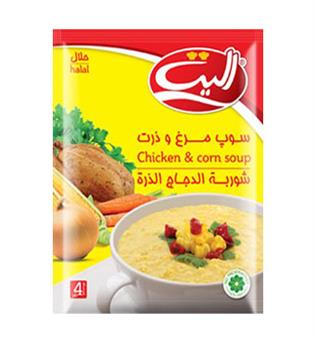 سوپ مرغ و ذرت الیت