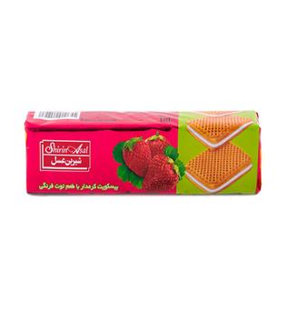 بیسکویت کرمدار توت فرنگی