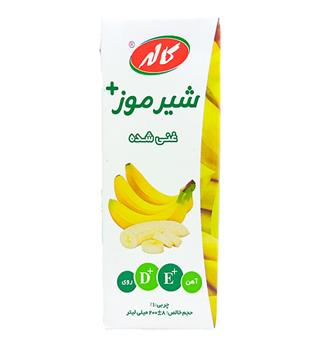 شیر موز پاکتی 200cc کاله