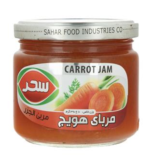 مربا هویج شیشه 390 گرمی سحر